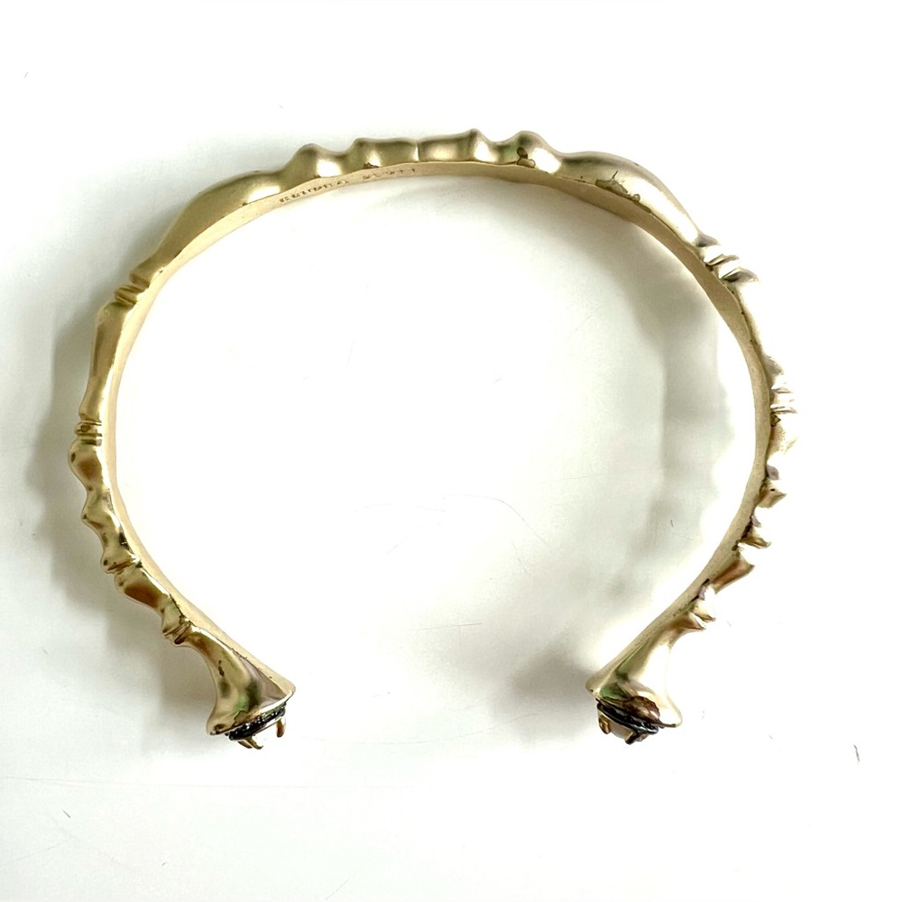Kendra Scott Ryker Gold Cuff Bracelet with Opals - Picture 4 of 5